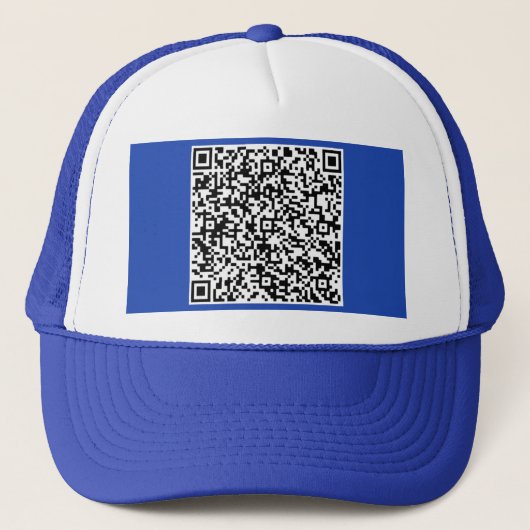 Uw QR Code Scan Info Trucker Hoed Kies Kleur Trucker Pet (Voorkant)