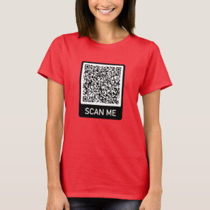 Uw QR-code Scan me Info T-Shirt verrassingscadeau
