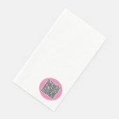 Uw QR-code Scan Papier Gastenhanddoeken Aangepaste Servet (Hoek)