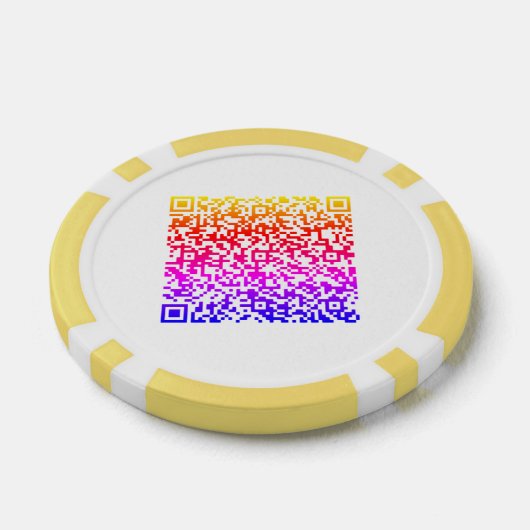 Uw QR Code Scan Poker Chips - Kies kleuren (Enkel)