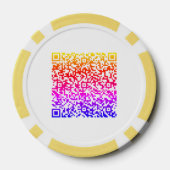 Uw QR Code Scan Poker Chips - Kies kleuren (Achterkant)