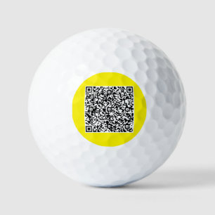 Uw QR-code scan stempels golfballen voorbeeld