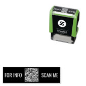 Uw QR-code Scan Tekstkleur Zelfinktstempel Zelfinktende Stempel (In situ)