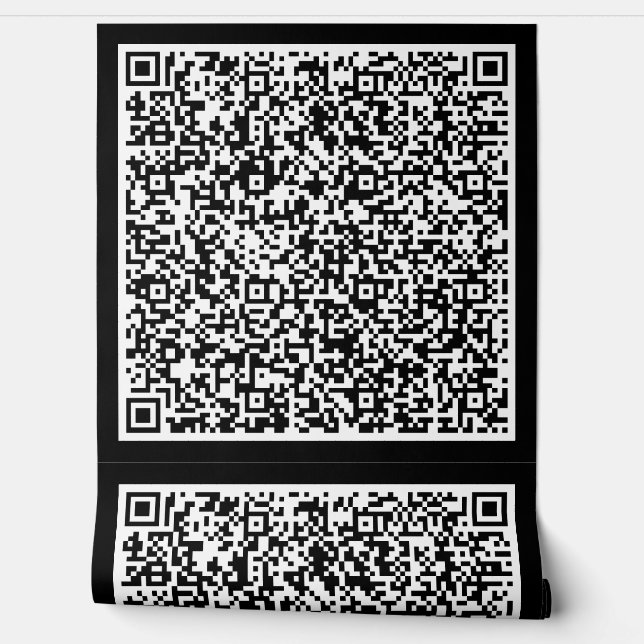 Uw QR code scaninfo aangepaste kleuren kleurrijk Behang (Afrollen)