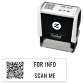 Uw QR-code scaninfo aangepaste stempel sjabloon (In situ)