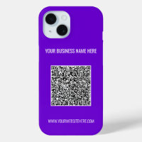 Uw QR-code scaninfo aangepaste tekst iPhone Case
