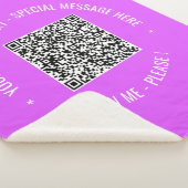 Uw QR-code scaninfo aangepaste tekst sherpa deken (3/4)