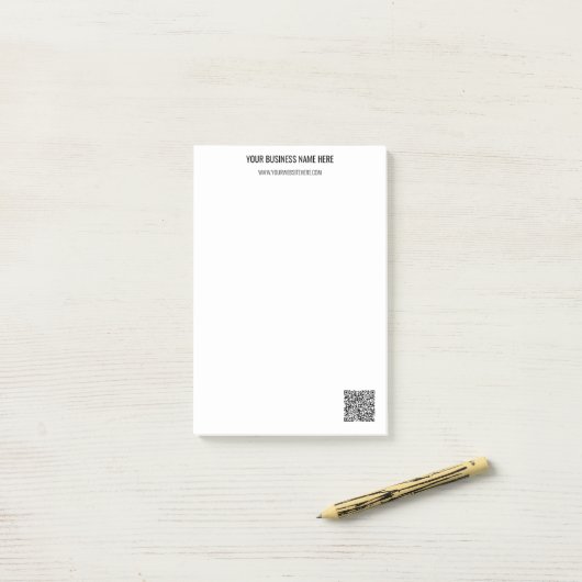 Uw QR-code scaninfo Aangepaste tekst Sticky Notes (Op bureau)