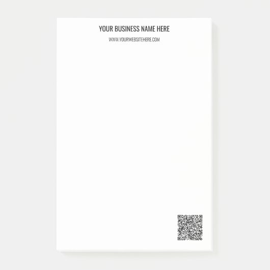 Uw QR-code scaninfo Aangepaste tekst Sticky Notes (Voorkant)