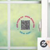 Uw QR-code scaninfo aangepaste tekst vensterfolie Raamsticker (Huis)