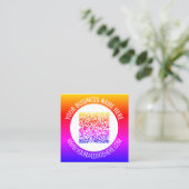 Uw QR code scaninfo aangepaste tekst Visitekaartje (Staand voorkant)