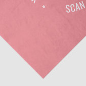 Uw QR code scaninfo aangepaste tekst weefsel papie Tissuepapier (Detail)