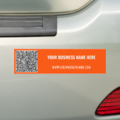 Uw QR-code scaninfo bumpersticker aangepaste tekst (Op auto)