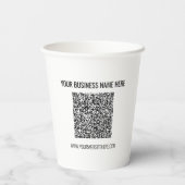 Uw QR-code scaninfo en aangepaste tekst papieren b Bekers (Achterkant)