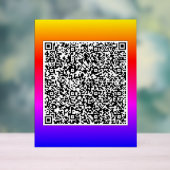 Uw QR-code scaninfo gepersonaliseerd acryl teken Bord (Neutraal)