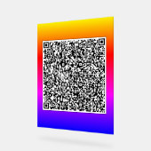 Uw QR-code scaninfo gepersonaliseerd acryl teken Bord (Hoek)