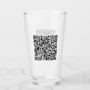 Uw QR-code scaninfo gepersonaliseerd glazen cadeau