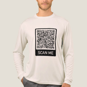 Uw QR-code scaninfo gepersonaliseerd grappig Tri-Blend Shirt