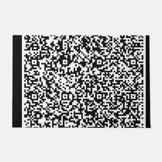 Uw QR-code scaninfo Gepersonaliseerde deurmat (Voorkant)