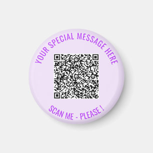 Uw QR code scaninfo gepersonaliseerde magneet cade