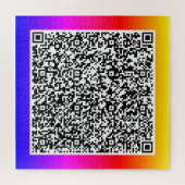 Uw QR-code scaninfo gepersonaliseerde puzzel (Horizontaal)