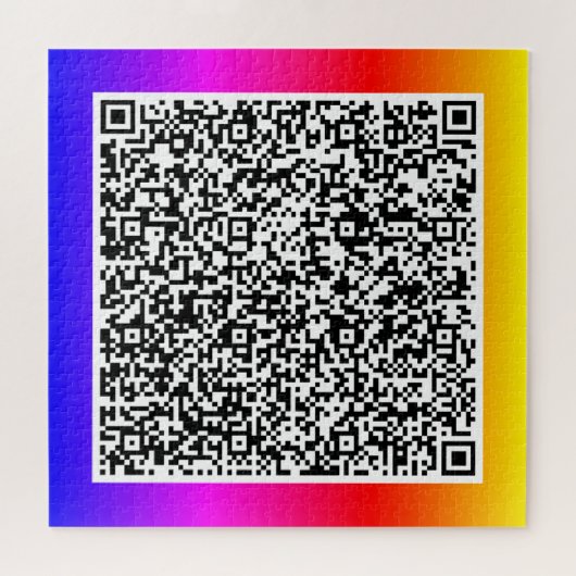 Uw QR-code scaninfo gepersonaliseerde puzzel (Horizontaal)