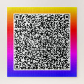 Uw QR-code scaninfo gepersonaliseerde puzzel (Verticaal)