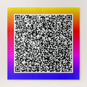 Uw QR-code scaninfo gepersonaliseerde puzzel