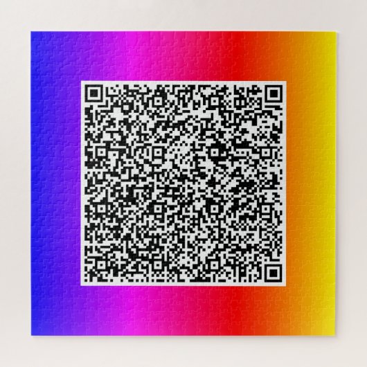 Uw QR-code scaninfo grappige puzzel cadeau (Horizontaal)