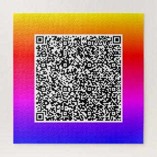 Uw QR-code scaninfo grappige puzzel cadeau