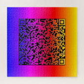 Uw QR-code scaninfo grappige puzzel cadeau Legpuzzel (Horizontaal)