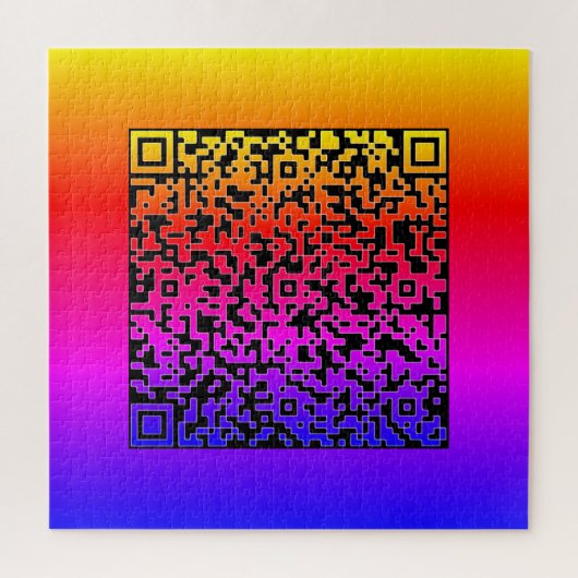 Uw QR-code scaninfo grappige puzzel cadeau Legpuzzel (Verticaal)