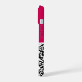 Uw QR-code scaninfo iPhone-hoes Aangepaste kleuren iPhone 15 Case (Linkerkant)