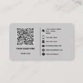 Uw QR code scaninfo Logo tekst Visitekaartje (Voorkant)