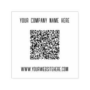 Uw QR-code Scaninfo Naam Website Stempel