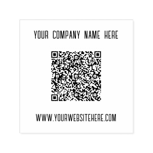 Uw QR-code Scaninfo Naam Website Stempel (Design)