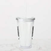 Uw QR-code scaninfo tekst acryl tumbler Drinkbeker (Rechts)