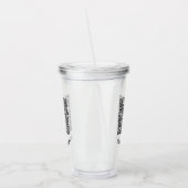 Uw QR-code scaninfo tekst acryl tumbler Drinkbeker (Links)