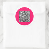 Uw QR-code Scaninformatie Gepersonaliseerde Sticke Ronde Sticker (Tas)
