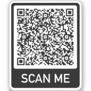 Uw QR-code Scaninformatie Gepersonaliseerde Sticke Sticker