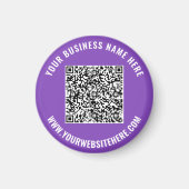 Uw QR-code Scannen Aangepaste tekst Promotiemagnet Magneet (Voorkant)