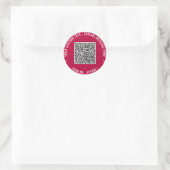 Uw QR-code Scannen Aangepaste tekst Sticker Kies k (Tas)