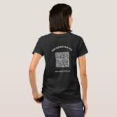 Uw QR-code Scannen Info Aangepast tekstbedrijf T-S T-shirt (Achterkant volledig)