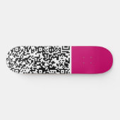 Uw QR Code Scannen Info Aangepaste kleuren skatebo Persoonlijk Skateboard (Horizontaal)
