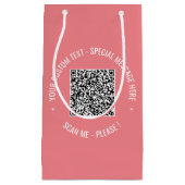 Uw QR Code Scannen Info Aangepaste tekstkleuren Ca Klein Cadeauzakje (Voorkant)