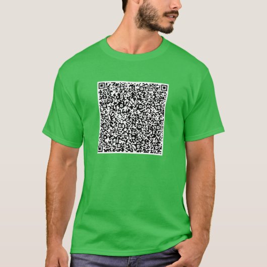 Uw QR-code scannen Info verrassingsbericht T-shirt (Voorkant)