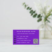 Uw QR Code Scannen Info Visitekaartje van het Bedr Contactkaartje (Staand voorkant)
