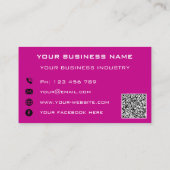 Uw QR Code Scannen Info Visitekaartje van het Bedr Contactkaartje (Achterkant)