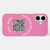 Uw QR-code scannen met aangepaste tekst en kleuren Case-Mate iPhone Case (Achterkant (horizontaal))