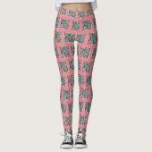 Uw QR-code scant roze Leggings of kiest kleuren (Voorkant)